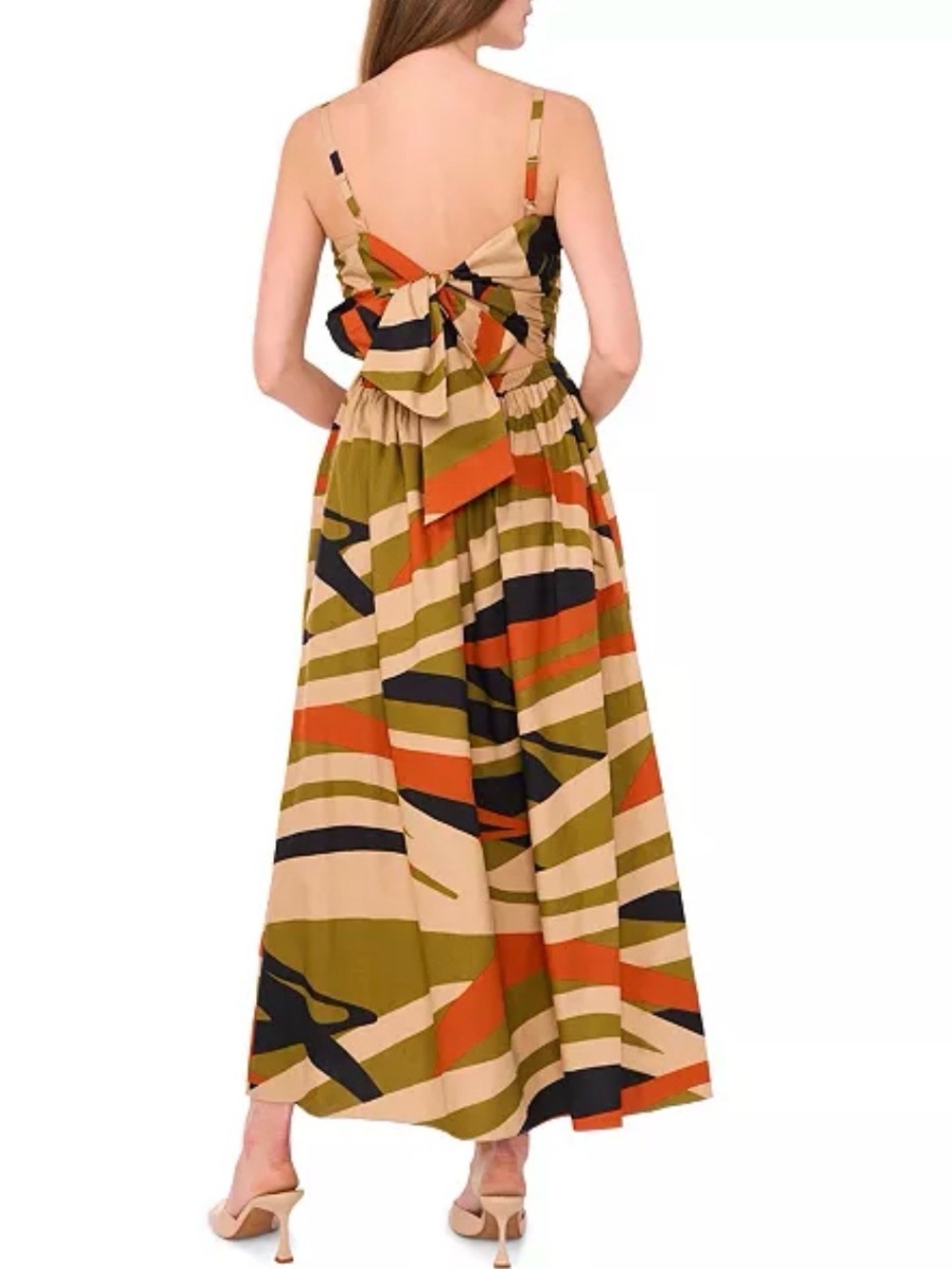 Halogen Pleated Bodice Cutout Maxi Dress - Picture 2 of 6